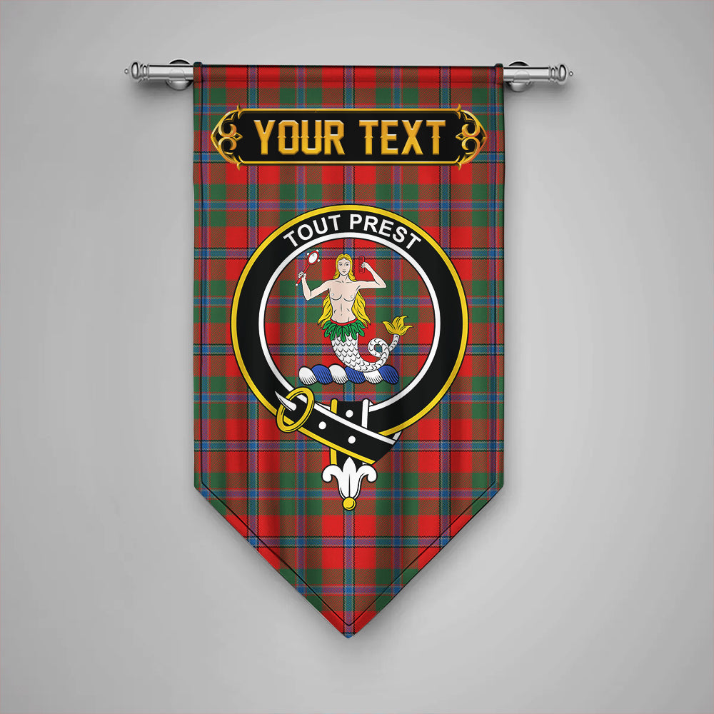 Murray of Abercairney Modern Clan Badge Tartan Gonfalon Personalize