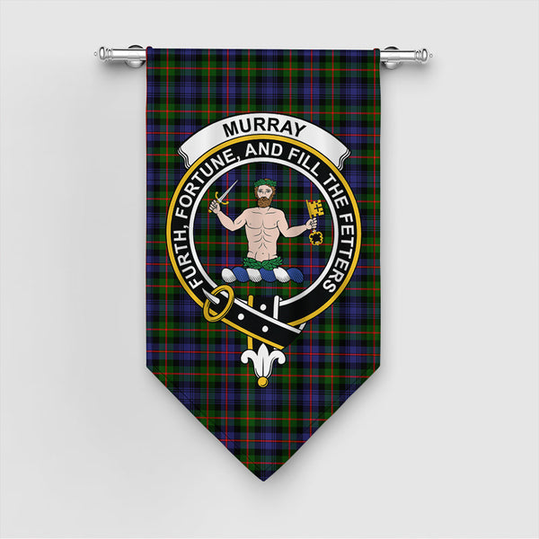 Murray of Atholl Modern Tartan Classic Crest Gonfalon