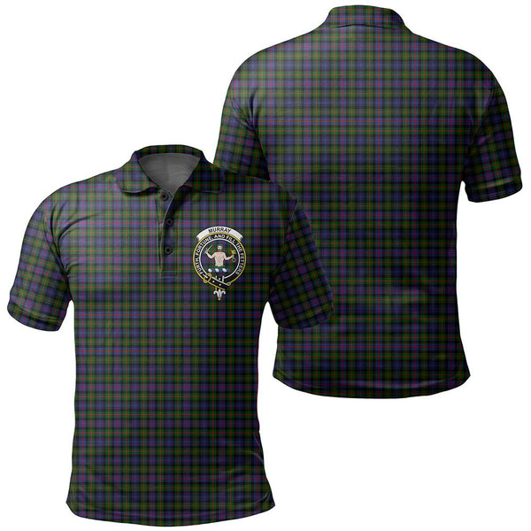 Murray of Atholl Modern Tartan Classic Crest Polo Shirt