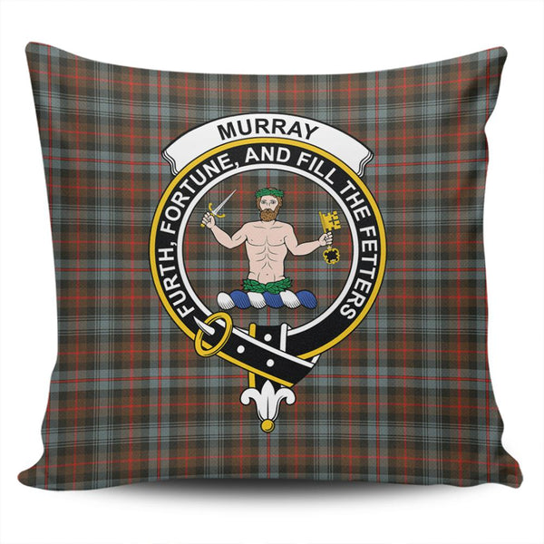 Murray of Atholl Weathered Tartan Classic Crest Pillow Cover