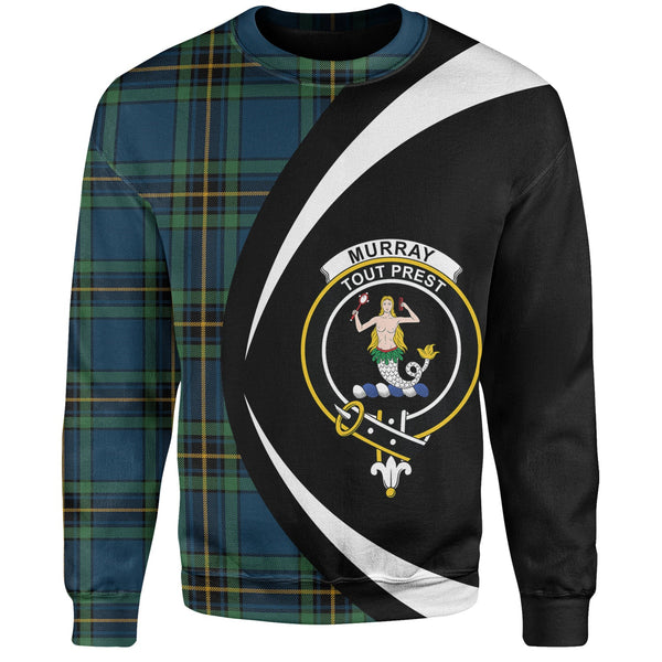 Murray of Elibank Modern Clan Badge Tartan Sweatshirt Circle Style Personalized