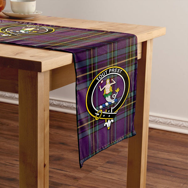 Murray of Elibank Weathered Clan Badge Tartan Table Runner