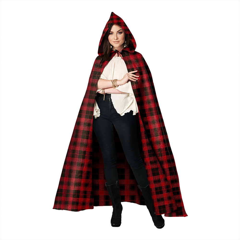 Murray of Ochtertyre Weathered Clan Badge Tartan Hooded Cloak