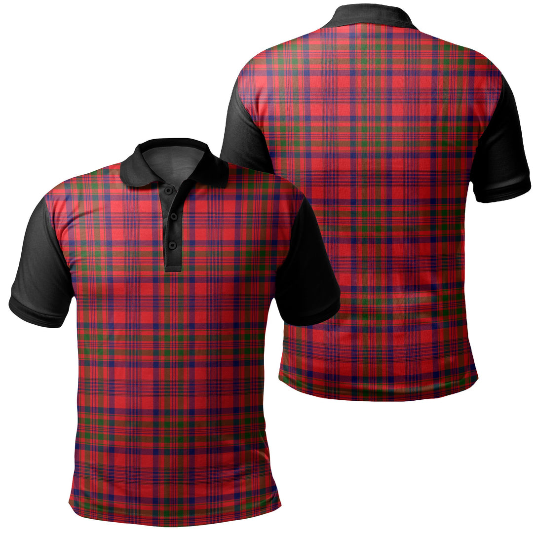 Murray of Tulloch Modern Tartan Classic Polo Shirt Black Neck 1 Style