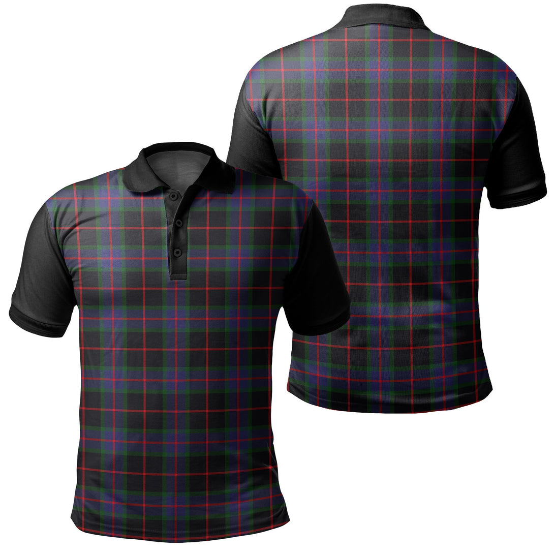 Nairn Tartan Classic Polo Shirt Black Neck 1 Style