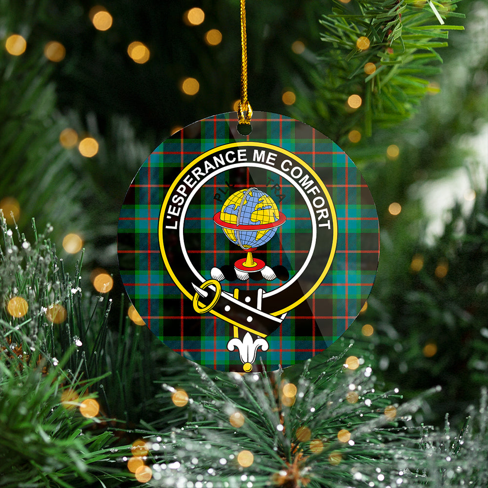 Nairn Ancient Clan Badge Tartan Plastic Christmas Ornaments