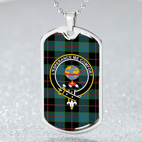 Nairn Ancient Clan Badge Classic Tartan Dog Tag Necklace