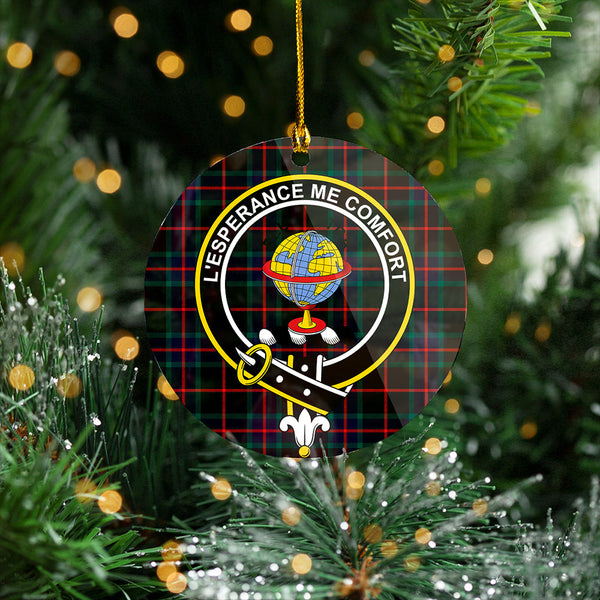 Nairn Modern Clan Badge Tartan Plastic Christmas Ornaments