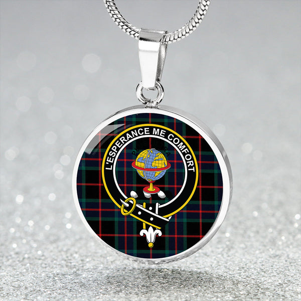 Nairn Modern Clan Badge Tartan Classic Circle Necklace