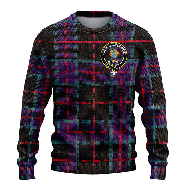 Nairn Weathered Clan Badge Tartan Knitted Sweater