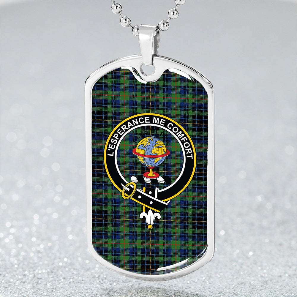 Nairn #2 Ancient Clan Badge Classic Tartan Dog Tag Necklace