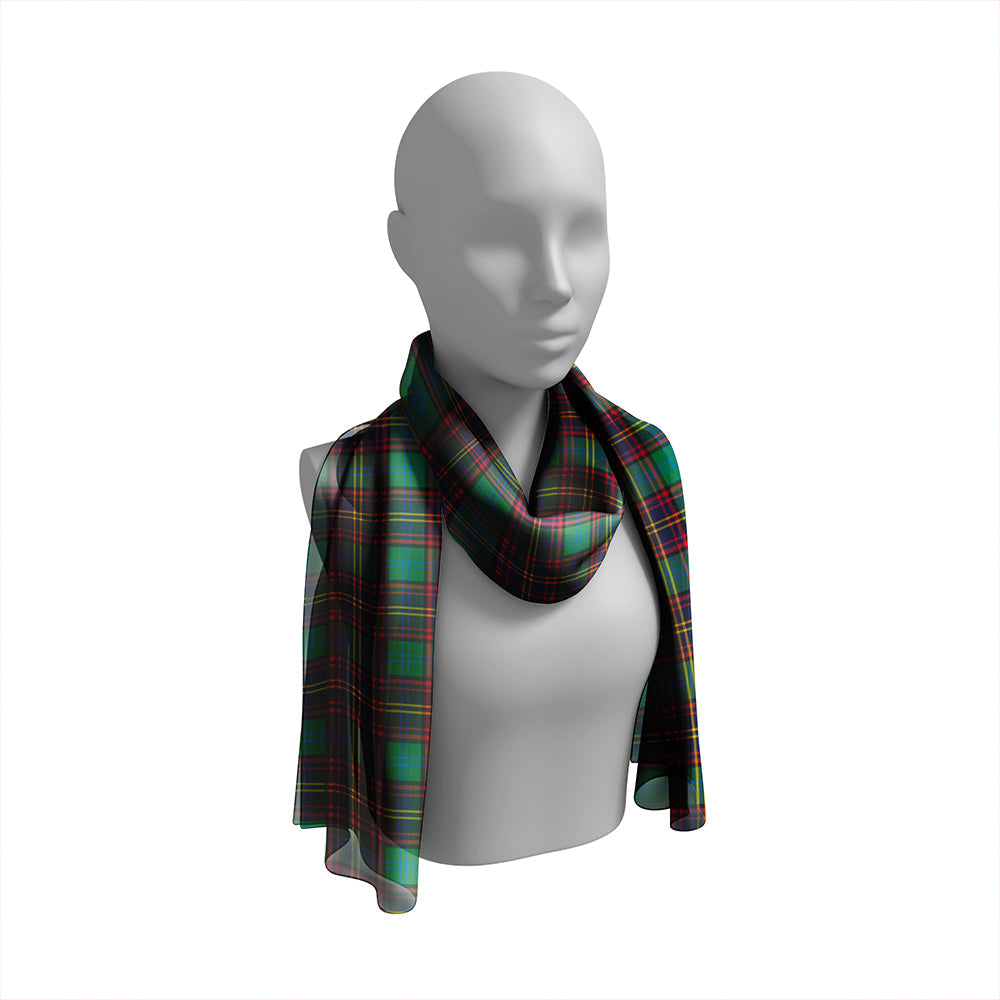 Nance Modern Tartan Classic Silk Habotai Long Scarf