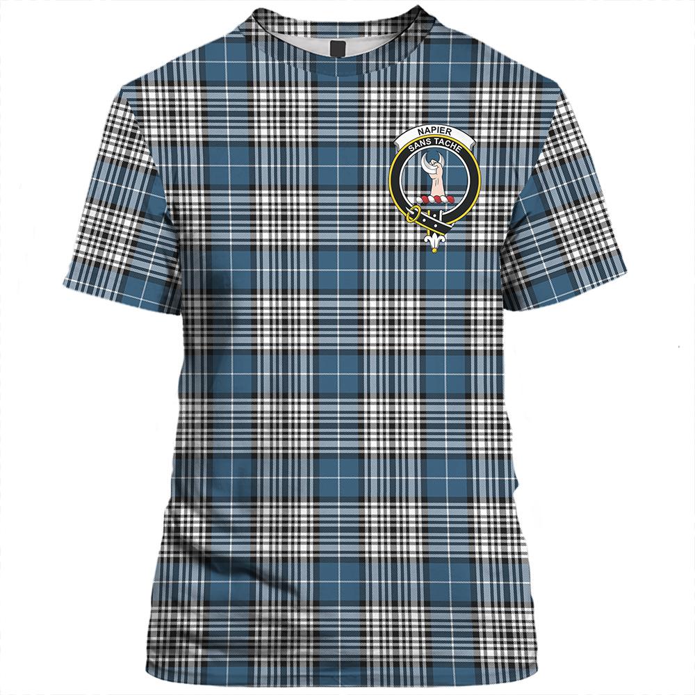 Napier Modern Tartan Classic Crest T-Shirt