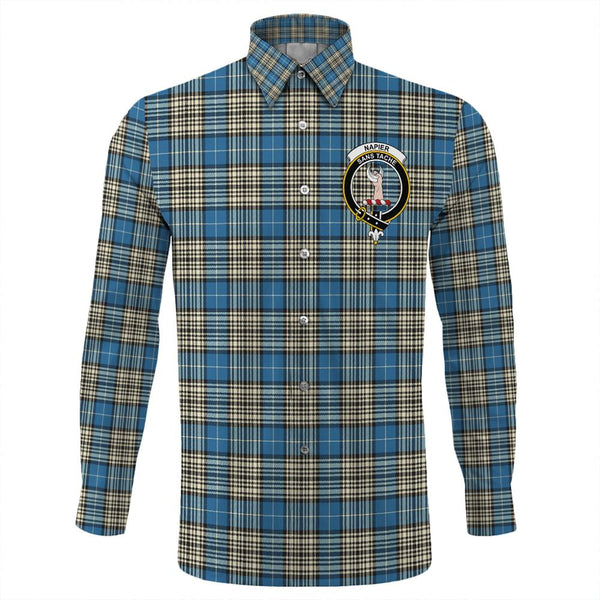 Napier Ancient Tartan Classic Crest Long Sleeve Button Shirt