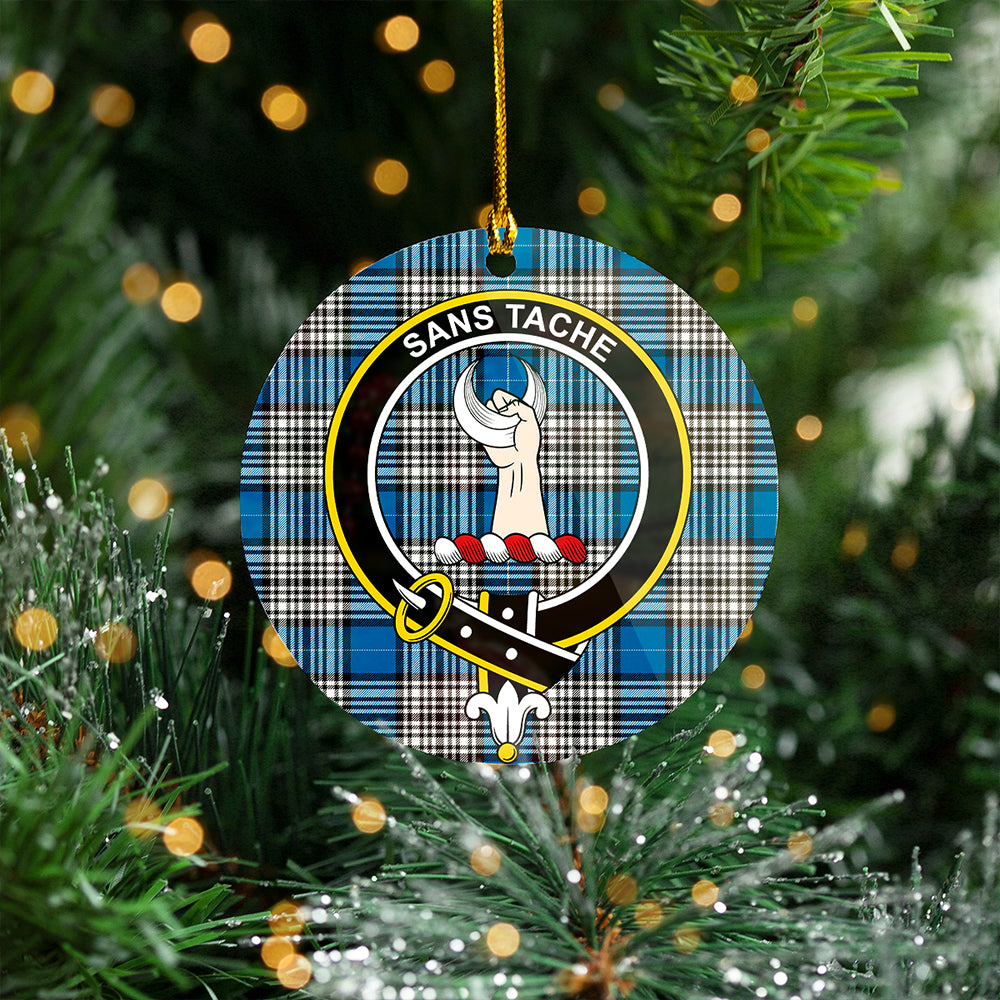 Napier Ancient Clan Badge Tartan Plastic Christmas Ornaments