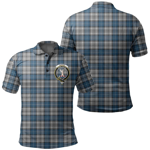 Napier Modern Tartan Classic Crest Polo Shirt