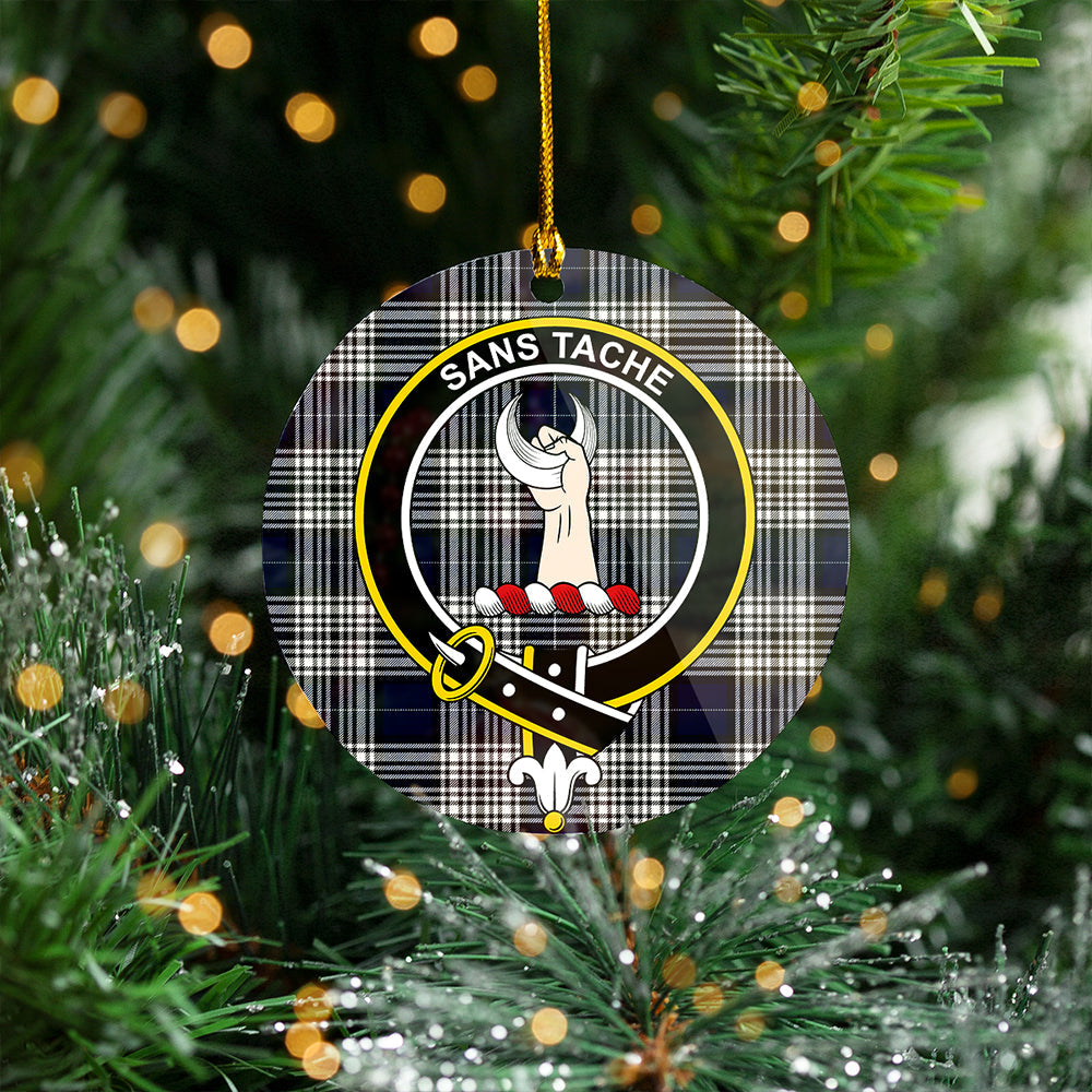 Napier Modern Clan Badge Tartan Plastic Christmas Ornaments