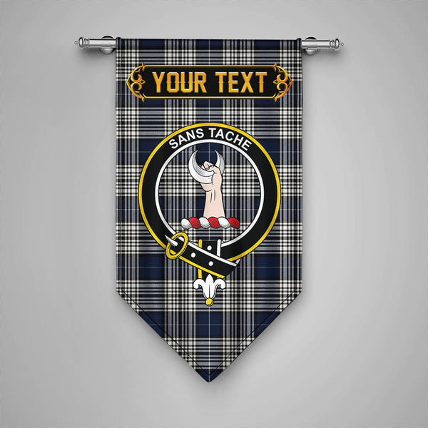 Napier Modern Clan Badge Tartan Gonfalon Personalize