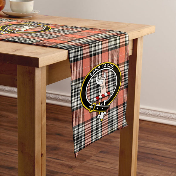 Napier Rose Ancient Clan Badge Tartan Table Runner