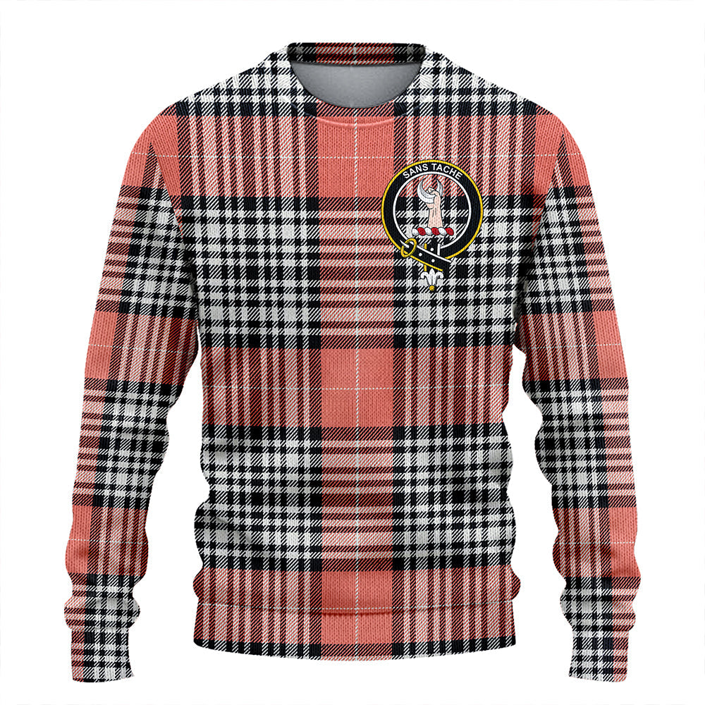 Napier Rose Ancient Clan Badge Tartan Knitted Sweater