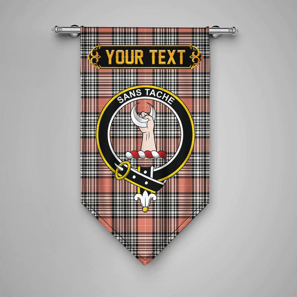 Napier Rose Ancient Clan Badge Tartan Gonfalon Personalize