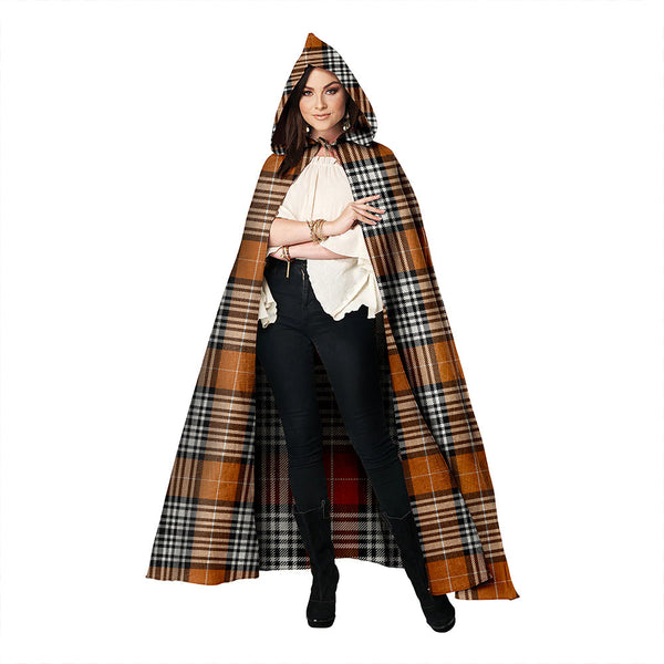 Napier Rose Modern Clan Badge Tartan Hooded Cloak