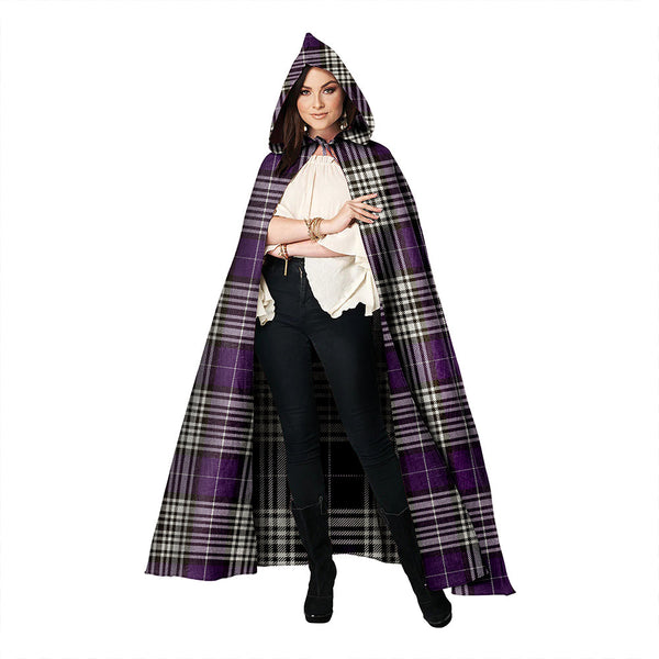 Napier Weathered Clan Badge Tartan Hooded Cloak