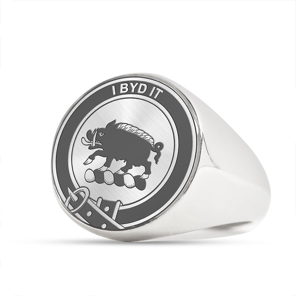 Nesbitt Clan Badge Engraved Signet Ring