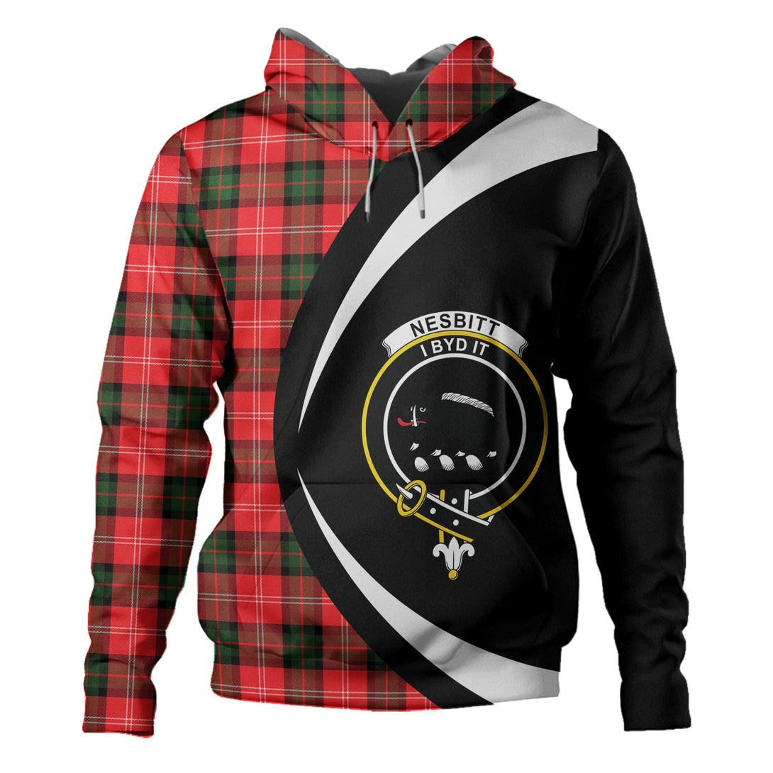 Nesbitt Modern Clan Badge Tartan Hoodie Circle Style