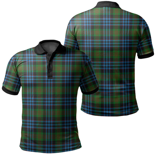 Newlands of Lauriston Tartan Classic Polo Shirt Black Neck 2 Style