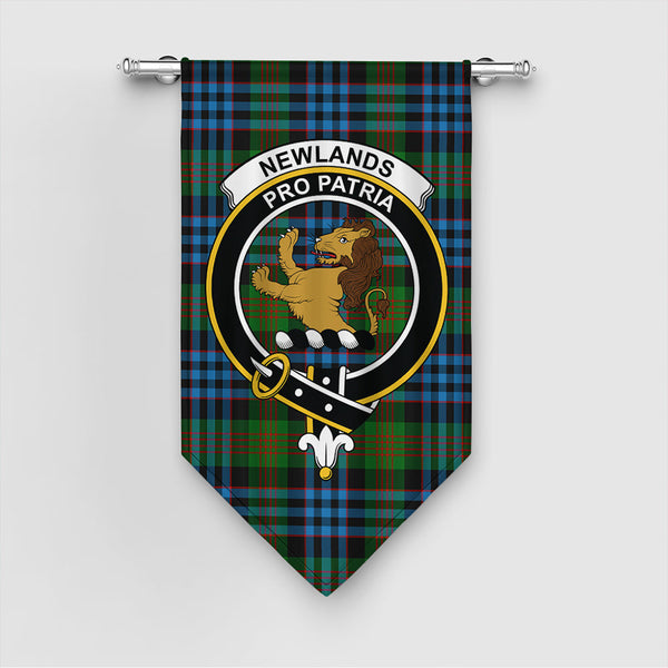 Newlands of Lauriston Tartan Classic Crest Gonfalon