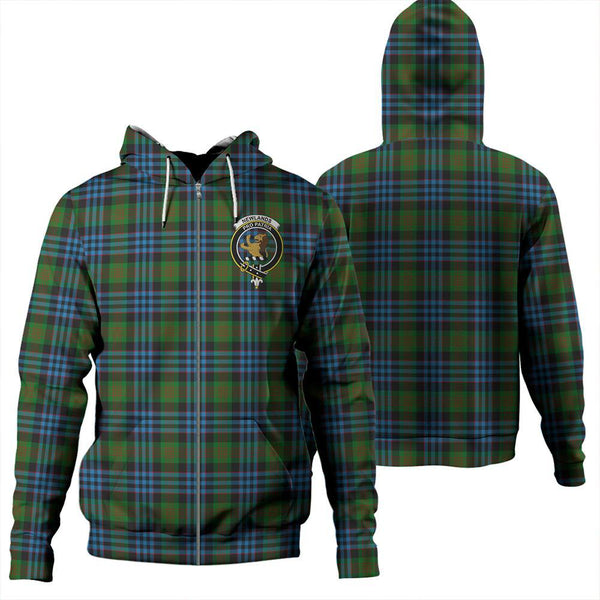 Newlands of Lauriston Tartan Classic Crest Zipper Hoodie