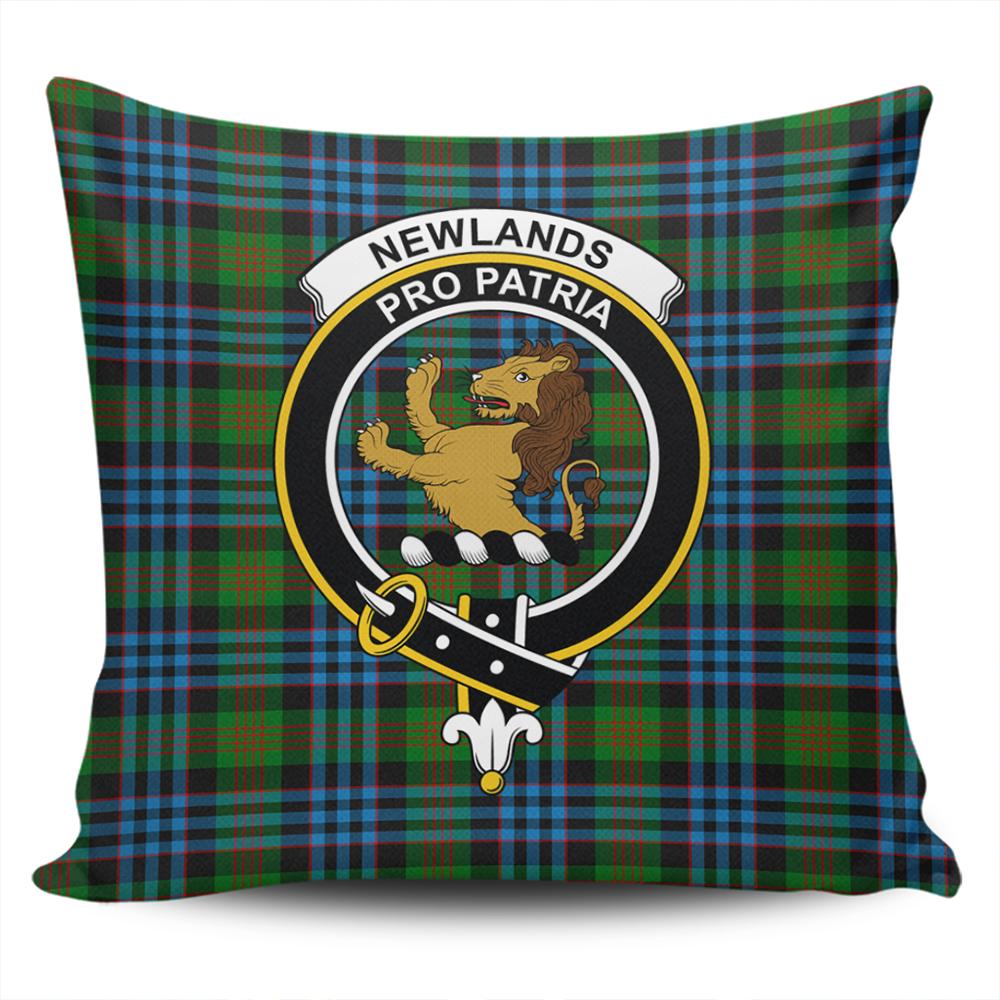 Newlands of Lauriston Tartan Classic Crest Pillow Cover