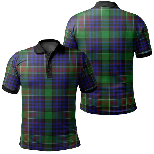 Newman Tartan Classic Polo Shirt Black Neck 2 Style