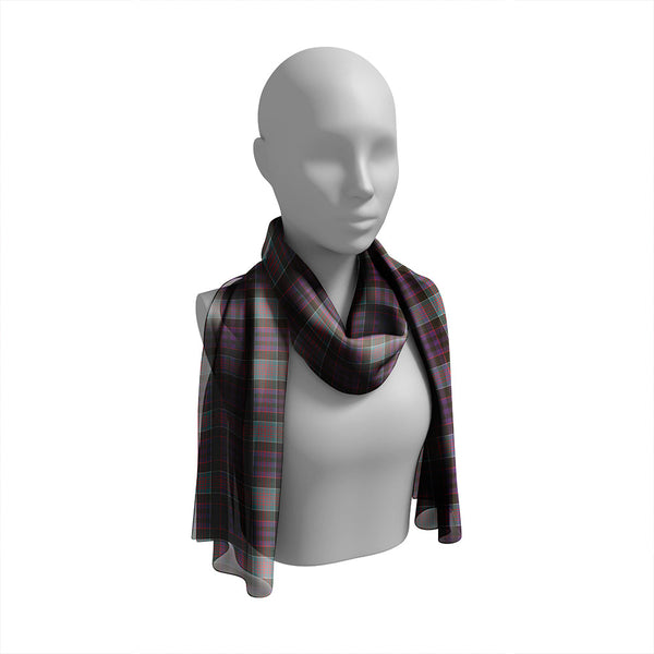 Newman Weathered Tartan Classic Silk Habotai Long Scarf