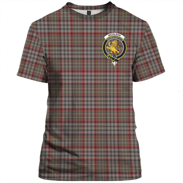 Nicolson Hunting Weathered Tartan Classic Crest T-Shirt