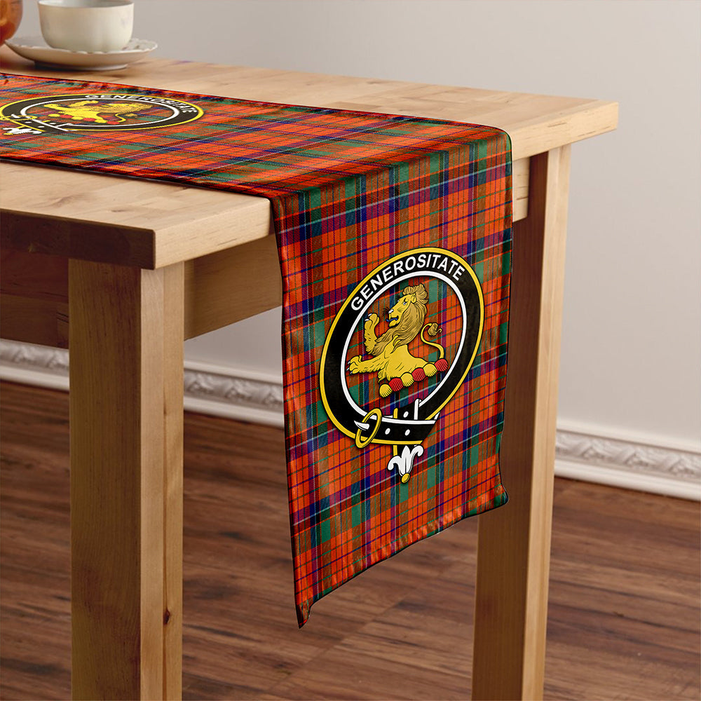 Nicolson Ancient Clan Badge Tartan Table Runner