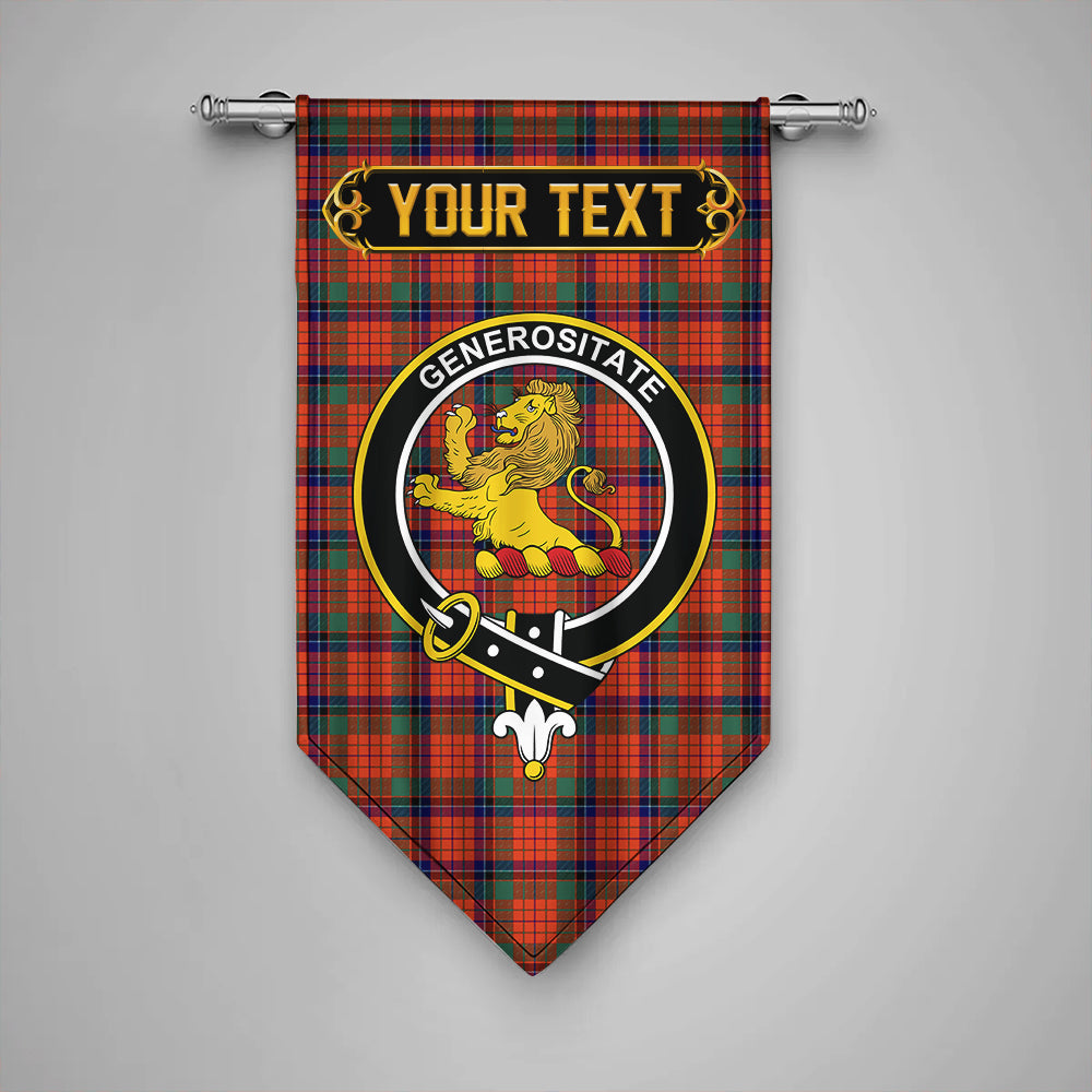 Nicolson Ancient Clan Badge Tartan Gonfalon Personalize