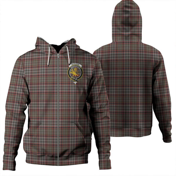 Nicolson Hunting Weathered Tartan Classic Crest Zipper Hoodie