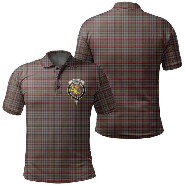 Nicolson Hunting Weathered Tartan Classic Crest Polo Shirt