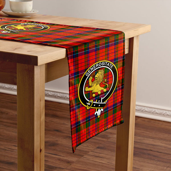 Nicolson Modern Clan Badge Tartan Table Runner