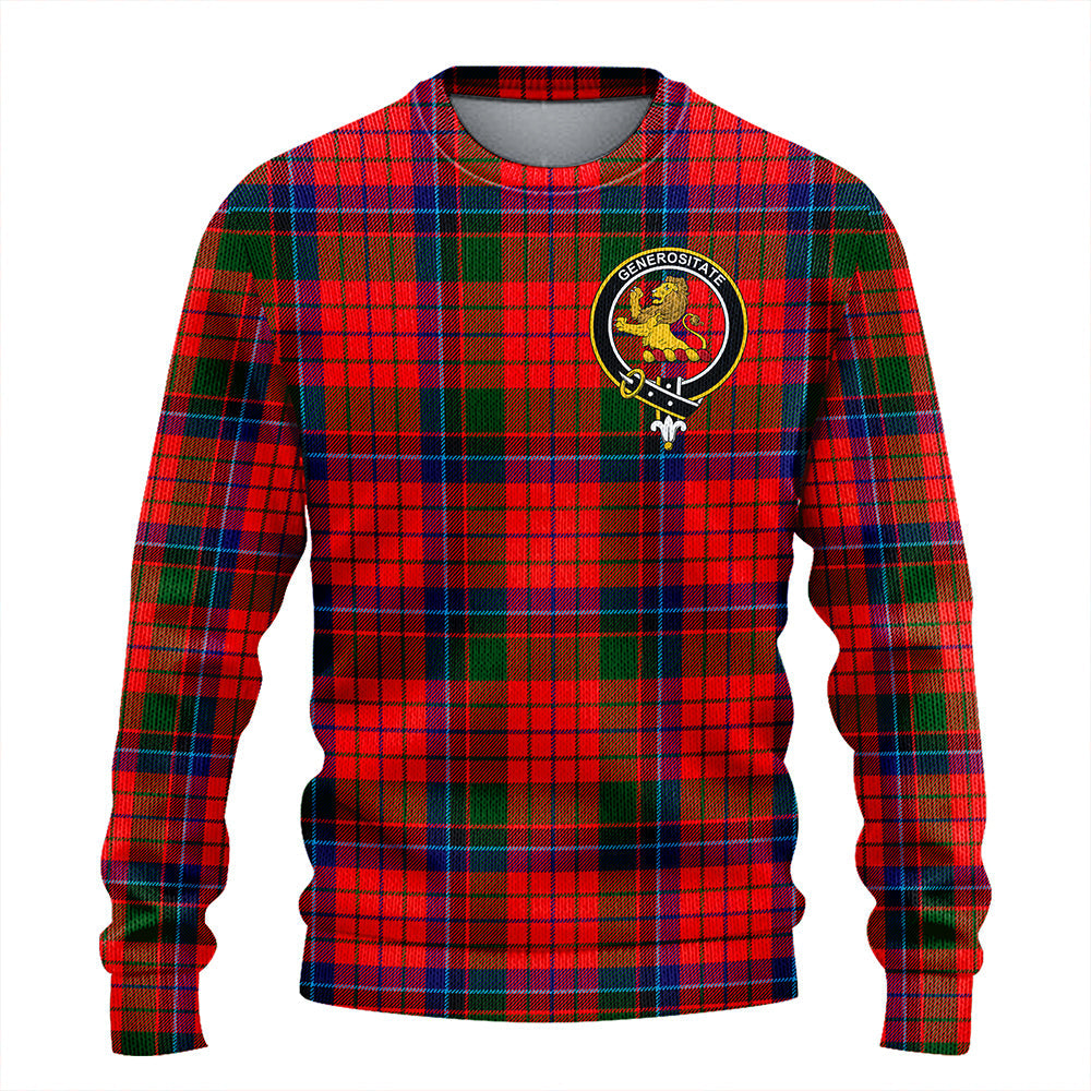 Nicolson Modern Clan Badge Tartan Knitted Sweater