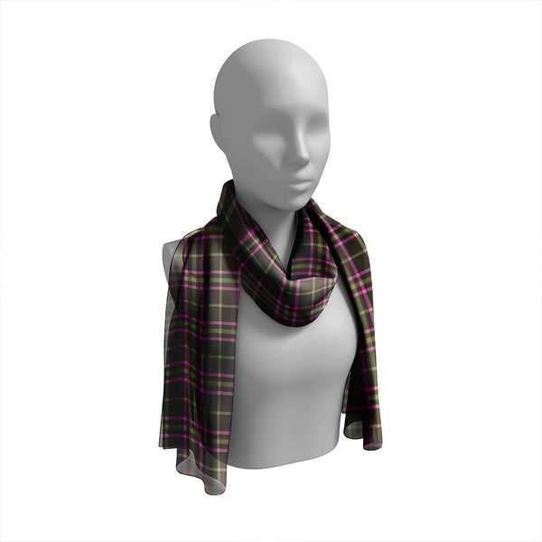 O'Boyle Weathered Tartan Classic Silk Habotai Long Scarf