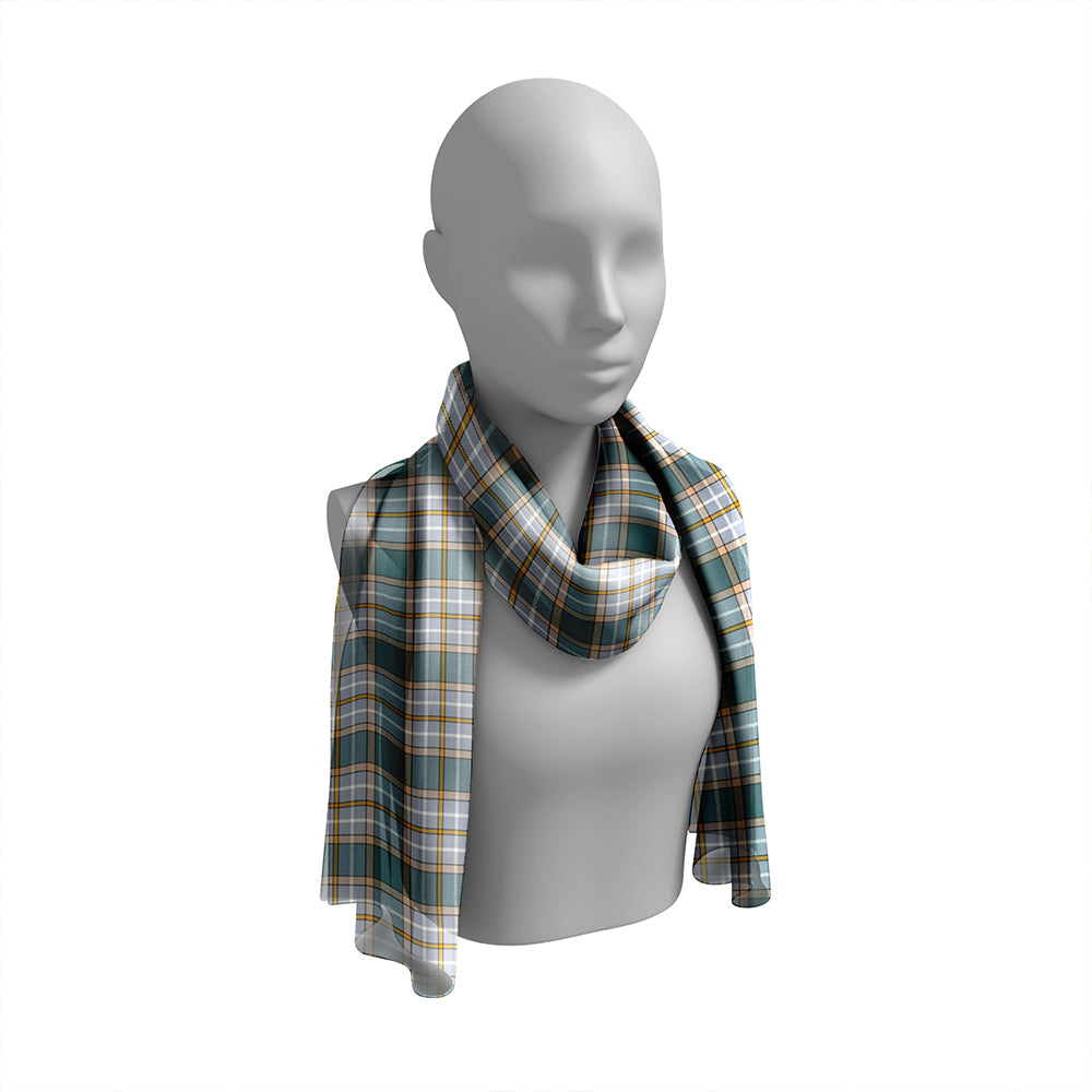 O'Rourke Weathered Tartan Classic Silk Habotai Long Scarf