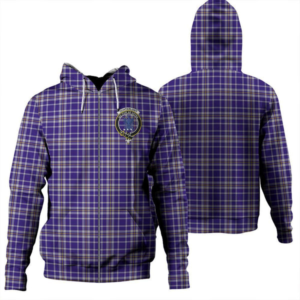 Ochterlony Tartan Classic Crest Zipper Hoodie