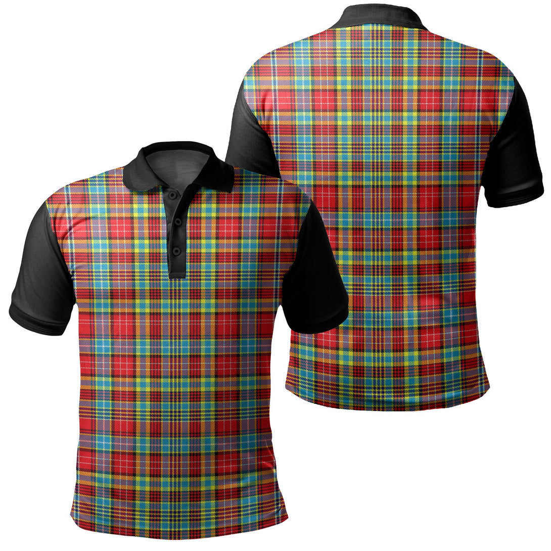 Ogilvie Tartan Classic Polo Shirt Black Neck 1 Style