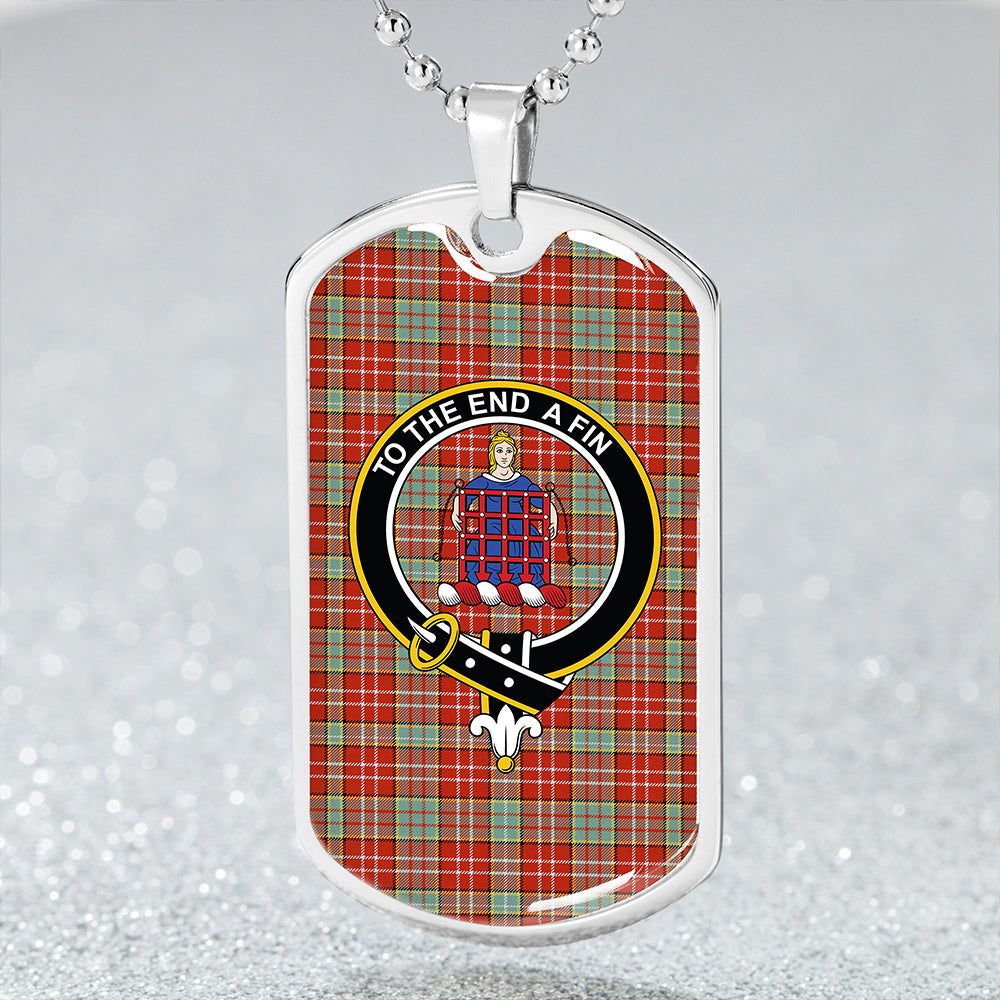 Ogilvie Ancient Clan Badge Classic Tartan Dog Tag Necklace