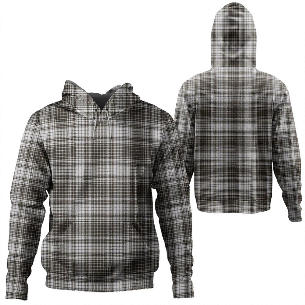 Ogilvie Black & White Weathered Tartan Classic Hoodie