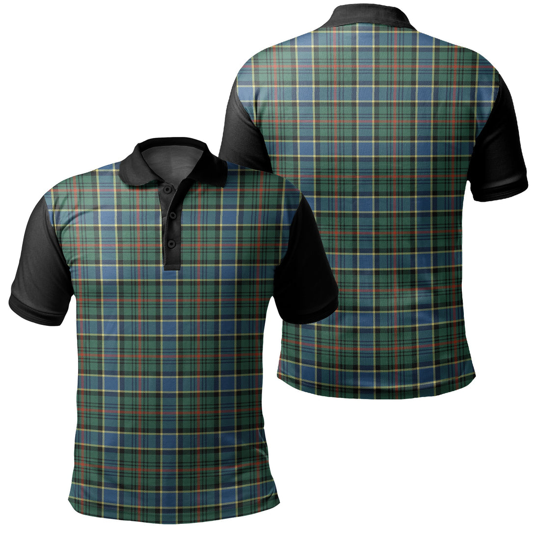 Ogilvie Hunting Ancient Tartan Classic Polo Shirt Black Neck 1 Style