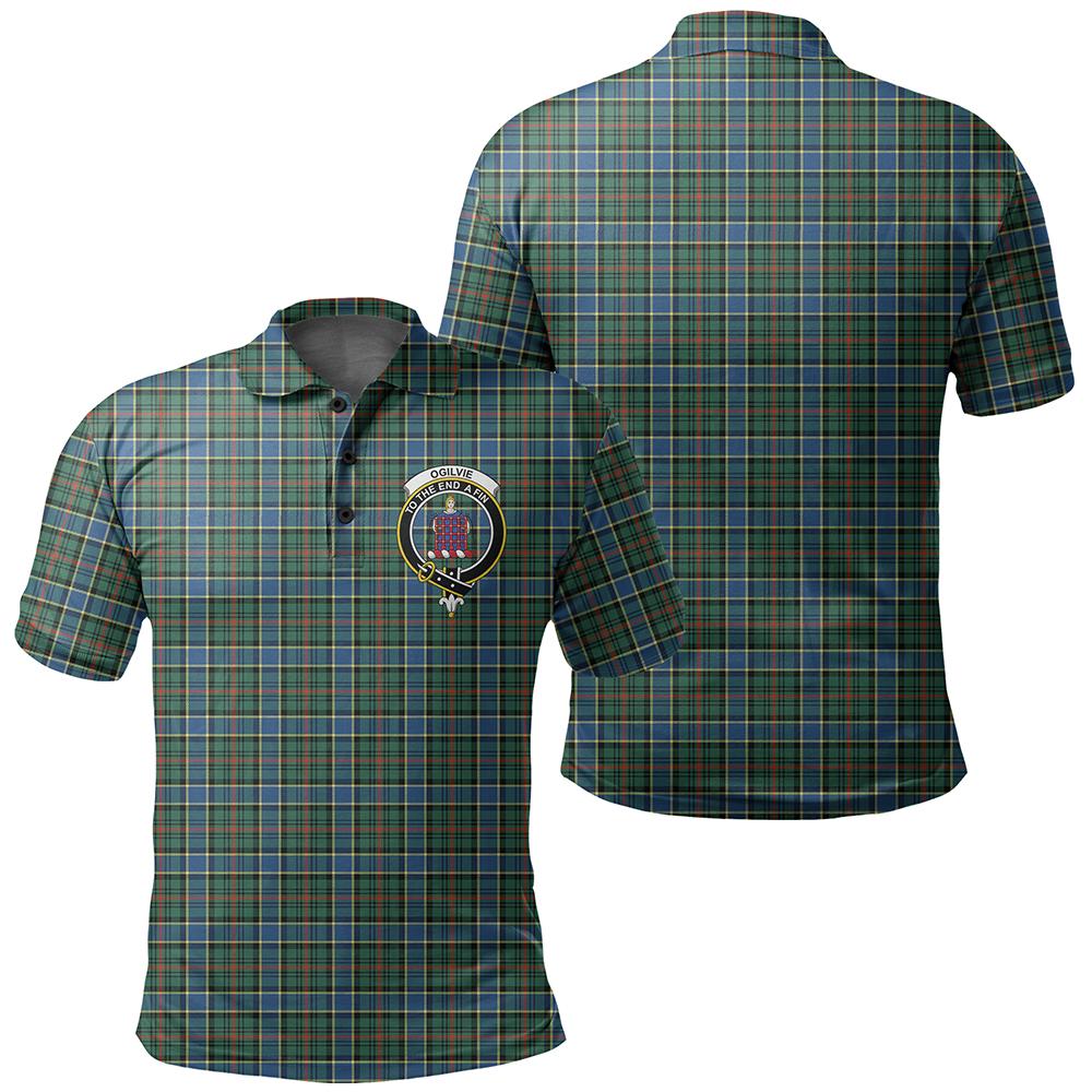 Ogilvie Hunting Modern Tartan Classic Crest Polo Shirt